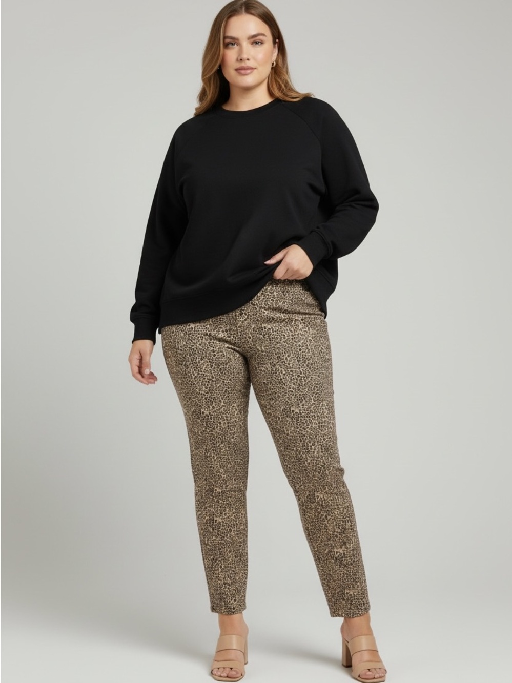DKNY Black Hilo Crewneck Sweatshirt